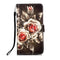 For Samsung Galaxy S22 Ultra 5G Colored Drawing Pattern Plain Weave Leather Phone Case with Holder & Card Slot & Wallet & Lanyard(Rose)