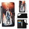 For Samsung Galaxy S22 Ultra 5G Colored Drawing Pattern Plain Weave Leather Phone Case with Holder & Card Slot & Wallet & Lanyard(Cat and Tiger)