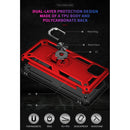 For Motorola Moto G50 5G Shockproof TPU + PC Protective Phone Case with 360 Degree Rotating Holder(Red)