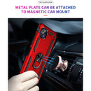 For Motorola Moto G50 5G Shockproof TPU + PC Protective Phone Case with 360 Degree Rotating Holder(Red)