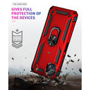 For Motorola Moto G50 5G Shockproof TPU + PC Protective Phone Case with 360 Degree Rotating Holder(Red)