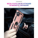 For Motorola Moto G50 5G Shockproof TPU + PC Protective Phone Case with 360 Degree Rotating Holder(Rose Gold)