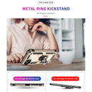 For Motorola Moto G50 5G Shockproof TPU + PC Protective Phone Case with 360 Degree Rotating Holder(Gold)