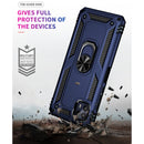 For Motorola Moto G50 5G Shockproof TPU + PC Protective Phone Case with 360 Degree Rotating Holder(Blue)