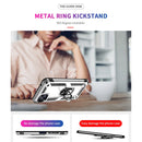 For Motorola Moto G50 5G Shockproof TPU + PC Protective Phone Case with 360 Degree Rotating Holder(Silver)