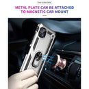 For Motorola Moto G50 5G Shockproof TPU + PC Protective Phone Case with 360 Degree Rotating Holder(Silver)