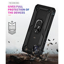 For Motorola Moto G50 5G Shockproof TPU + PC Protective Phone Case with 360 Degree Rotating Holder(Black)