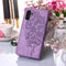 For Samsung Galaxy A13 5G Embossed Butterfly Leather Phone Case with Holder & Card Slot & Wallet & Lanyard(Purple)