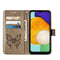 For Samsung Galaxy A13 5G Embossed Butterfly Leather Phone Case with Holder & Card Slot & Wallet & Lanyard(Grey)