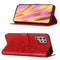 For Samsung Galaxy S22 Ultra 5G Embossed Butterfly Leather Phone Case with Holder & Card Slot & Wallet & Lanyard(Red)