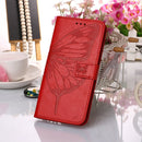 For Samsung Galaxy S22 Ultra 5G Embossed Butterfly Leather Phone Case with Holder & Card Slot & Wallet & Lanyard(Red)
