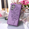 For Samsung Galaxy S22 Ultra 5G Embossed Butterfly Leather Phone Case with Holder & Card Slot & Wallet & Lanyard(Purple)