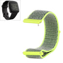 For Fitbit Versa / Versa 2 Nylon Watch Band with Hook and Loop Fastener(Yellow Black)