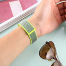 For Fitbit Versa / Versa 2 Nylon Watch Band with Hook and Loop Fastener(Yellow Black)