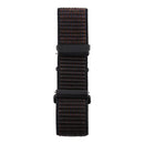 For Fitbit Versa / Versa 2 Nylon Watch Band with Hook and Loop Fastener(Black Brown)