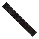 For Fitbit Versa / Versa 2 Nylon Watch Band with Hook and Loop Fastener(Black Brown)