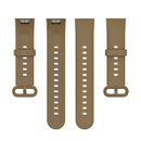 For Xiaomi Redmi Watch 2 Solid Color Silicone Strap Watch Band(Light Coffee)
