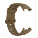 For Xiaomi Redmi Watch 2 Solid Color Silicone Strap Watch Band(Light Coffee)