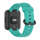 For Xiaomi Redmi Watch 2 Solid Color Silicone Strap Watch Band(Cyan)