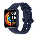 For Xiaomi Redmi Watch 2 Solid Color Silicone Strap Watch Band(Dark Blue)