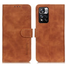 For Xiaomi Redmi Note 11 Pro / Redmi Note 11 Pro+ 5G / Mi 11i KHAZNEH Retro Texture Horizontal Flip Leather Phone Case with Holder & Card Slots & Wallet(Brown)