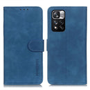 For Xiaomi Redmi Note 11 Pro / Redmi Note 11 Pro+ 5G / Mi 11i KHAZNEH Retro Texture Horizontal Flip Leather Phone Case with Holder & Card Slots & Wallet(Blue)