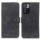 For Xiaomi Redmi Note 11 Pro / Redmi Note 11 Pro+ 5G / Mi 11i KHAZNEH Retro Texture Horizontal Flip Leather Phone Case with Holder & Card Slots & Wallet(Black)