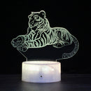 DW13 Crack Base Creative 3D Colorful LED Decorative Night Light, Touch Version