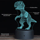DW13 Crack Base Creative 3D Colorful LED Decorative Night Light, Touch Version