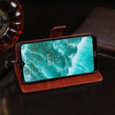 For Nokia C30 idewei Crazy Horse Texture Leather Phone Case with Holder & Card Slots & Wallet(Black)