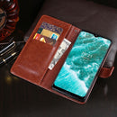 For Nokia C30 idewei Crazy Horse Texture Leather Phone Case with Holder & Card Slots & Wallet(Rose Red)