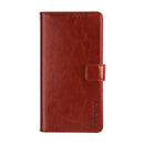 For vivo Y33s idewei Crazy Horse Texture Leather Phone Case with Holder & Card Slots & Wallet(Brown)