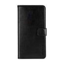 For vivo Y33s idewei Crazy Horse Texture Leather Phone Case with Holder & Card Slots & Wallet(Black)