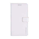 For vivo Y33s idewei Crazy Horse Texture Leather Phone Case with Holder & Card Slots & Wallet(White)