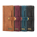For Xiaomi Redmi Note 10 Pro 4G / Note 10 Pro Max Copper Buckle Horizontal Flip Leather Phone Case(Brown)