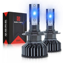 1 Pair F2 H7 DC9-23V / 24W / 8000K / 2500LM IP67 Car LED 3570 Lamp Beads Headlight(Ice Blue Light)