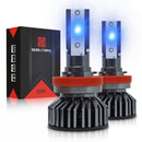 1 Pair F2 H11 DC9-23V / 24W / 8000K / 2500LM IP67 Car LED 3570 Lamp Beads Headlight(Ice Blue Light)