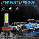 1 Pair F2 H11 DC9-23V / 24W / 8000K / 2500LM IP67 Car LED 3570 Lamp Beads Headlight(Ice Blue Light)