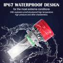 1 Pair F5 9006 DC9-23V / 24W / 6500K / 2500LM IP67 Car LED 3570 Lamp Beads Headlight(White Light)