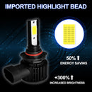 1 Pair F7 9005 DC9-36V / 22W / 2200LM IP67 Car LED COB Lamp Beads Headlight(6000K White Light)