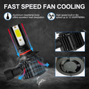 1 Pair F7 9005 DC9-36V / 22W / 2200LM IP67 Car LED COB Lamp Beads Headlight(6000K White Light)