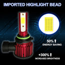 1 Pair F7 9006 DC9-36V / 22W / 2200LM IP67 Car LED COB Lamp Beads Headlight(8000K Ice Blue Light)