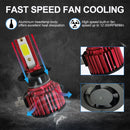 1 Pair F7 H7 DC9-36V / 22W / 2200LM IP67 Car LED COB Lamp Beads Headlight(8000K Ice Blue Light)
