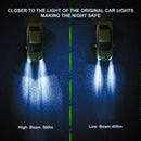 1 Pair F7 H7 DC9-36V / 22W / 2200LM IP67 Car LED COB Lamp Beads Headlight(8000K Ice Blue Light)
