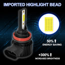 1 Pair F7 H11 DC9-36V / 22W / 2200LM IP67 Car LED COB Lamp Beads Headlight(6000K White Light)