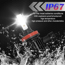 1 Pair F7 H11 DC9-36V / 22W / 2200LM IP67 Car LED COB Lamp Beads Headlight(6000K White Light)