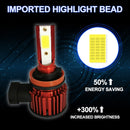 1 Pair F7 H11 DC9-36V / 22W / 2200LM IP67 Car LED COB Lamp Beads Headlight(8000K Ice Blue Light)