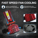 1 Pair F7 H11 DC9-36V / 22W / 2200LM IP67 Car LED COB Lamp Beads Headlight(8000K Ice Blue Light)