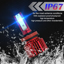 1 Pair F7 H11 DC9-36V / 22W / 2200LM IP67 Car LED COB Lamp Beads Headlight(8000K Ice Blue Light)