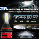 1 Pair F10 9007 DC9-23V / 24W / 2500LM / 6000K IP67 Car LED 3570 Lamp Beads Headlight(White Light)